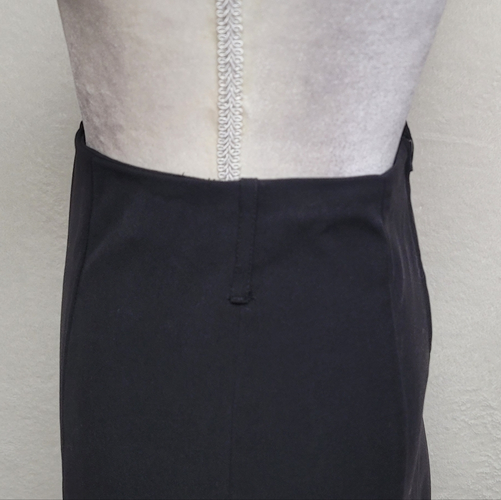 The Limited Rare Vintage Black Pinstripe Backless Halter Vest Flared Mini Skirt - Picture 12 of 15